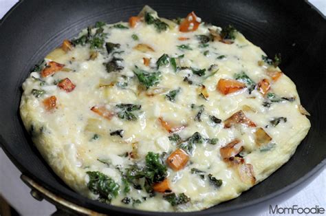 Kale Sweet Potato And Feta Frittata Recipe Mom Foodie