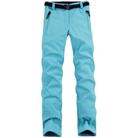 Hommes Femmes Chaud Pantalon Doublé Polaire Coupe Vent Imperméable