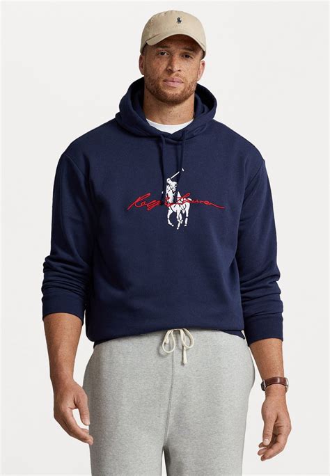 Polo Ralph Lauren Big And Tall Long Sleeve Hoodie Cruise Navy Blue