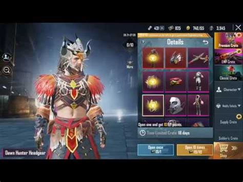 New Premium Crate Opening Pubg Mobile Blood Hawk Warrior Set Premium