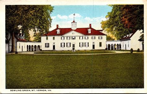 Mount Vernon Bowling Green George Washingtons Mansion Virginia Wb