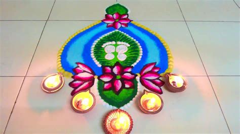 Very Easy Diwali Rangoli 2019lakshmi Pujan Rangoli Designs