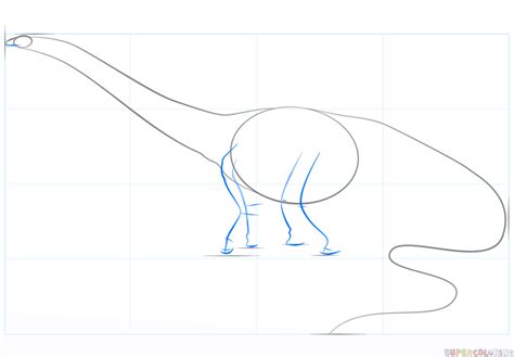 How To Draw A Diplodocus Step By Step Drawing Tutorials