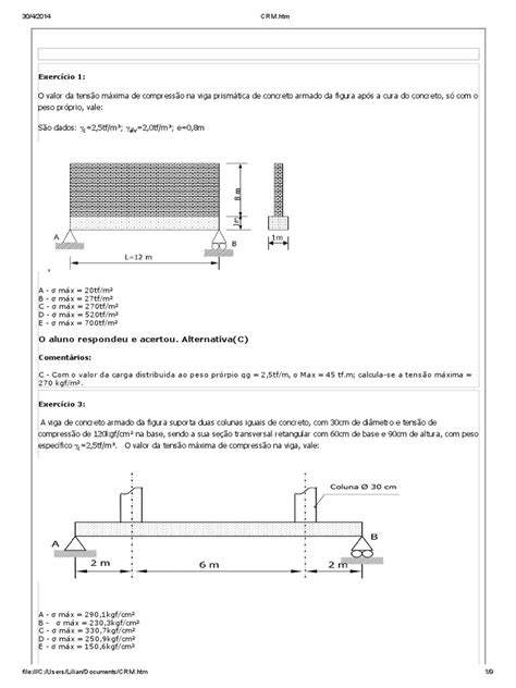 Complemento De Resistência Dos Materiais Unip Pdf Estresse