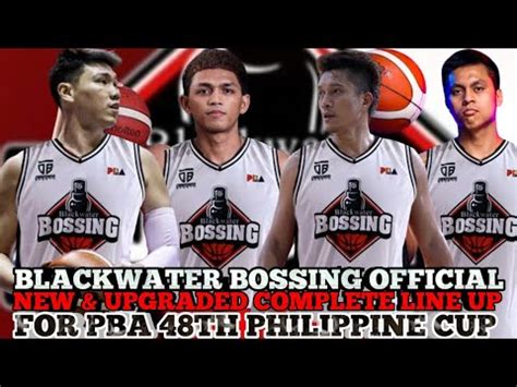 Blackwater Bossing Official New Upgraded Complete Line Up For Pba