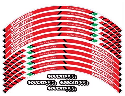 Adesivo Friso Refletivo Roda Moto Ducati Corse S Ca Cor