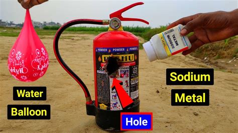 Sodium Metal Vs Fire Extinguisher Fire Extinguisher Blast Video