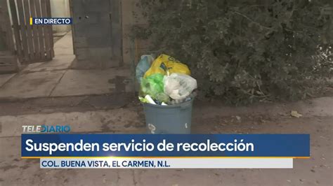 Calles de El Carmen inundadas de basura tras suspensión de servicio de