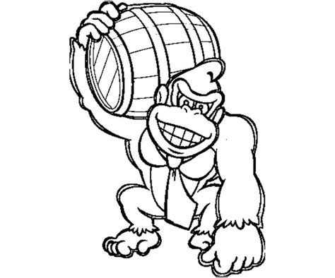 Donkey Kong Arcade Machine On Coloring Pages