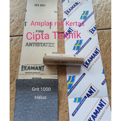 Jual Amplas Roll Kertas Grit Ekamant Jual Per Meter Shopee Indonesia