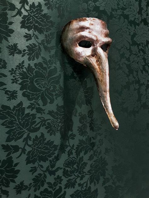 Scaramouche Nose Mask From The Commedia Dell Arte In Handmade Papier