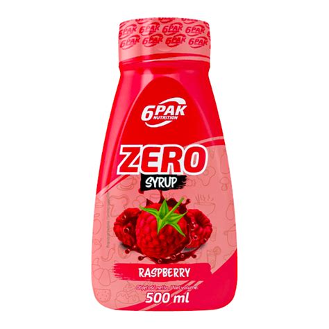 Zero Syrup 500ml 6pak Nutrition Malina Supleman Odżywki