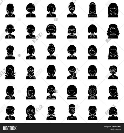 Set Outline People Vector And Photo Free Trial Bigstock