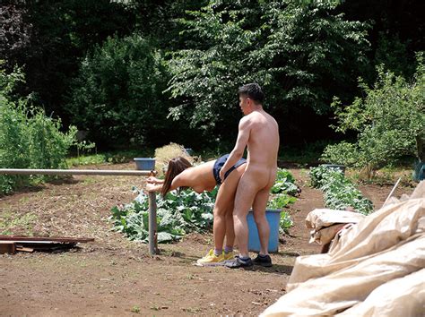 MCSR 472 Mature Woman Shoveling Leaves Climaxes To Full Open Air