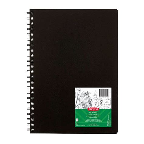 Derwent Visual Art Diary Gsm Page A Portrait Black