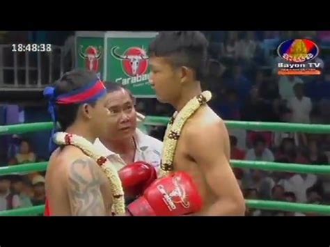 Khmer Boxing Chan Sun Vs Thai Bayon Tv Boxing New Youtube