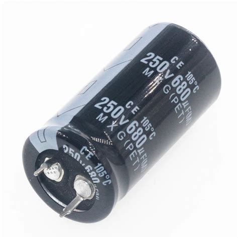 1pcs 680uF 250V 680MFD 250WV Aluminum Electrolytic Capacitor 25 40mm