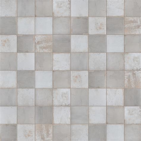 Kings Clay Checker Silver In X In Ceramic Floor And