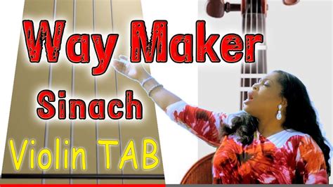 Way Maker Sinach Violin Play Along Tab Tutorial YouTube