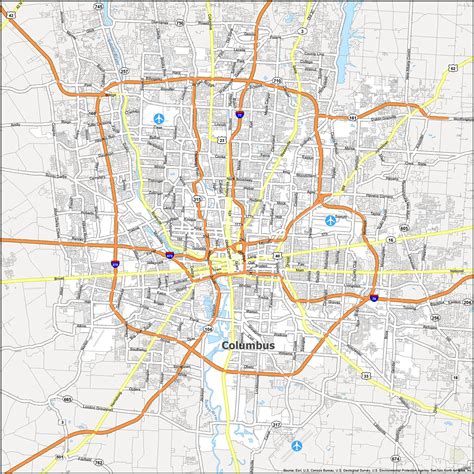 Columbus Ohio City Limits Map Spring Break 2024 Florida