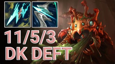 Dk Deft Kog Maw Adc Vs Aphelios Kr Grandmaster Patch Youtube