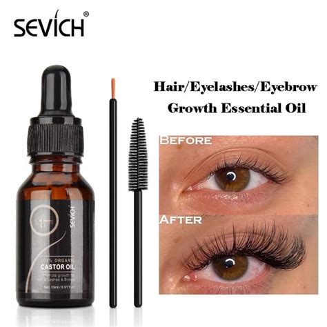 Buy Natural Pure Castor Oil Eyelashes Eyebrow Hair Growth Essential Oil