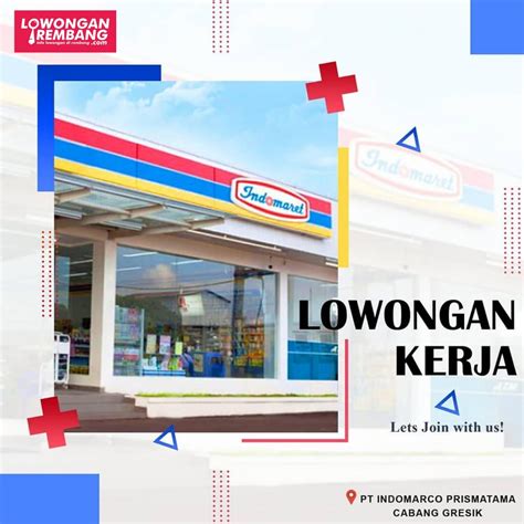 Lowongan Kerja Store Crew Minimarket Indomaret Penempatan Rembang