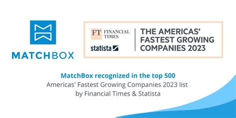 Matchbox Recognized In The Top 500 Fastest Growing Companies By The