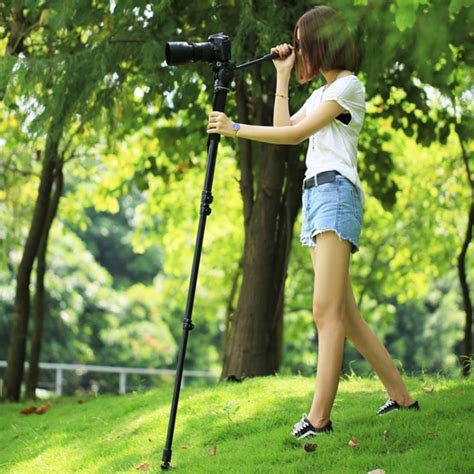 Dslr Monopod Telescoping Camera Monopod Stand Four Section With Support