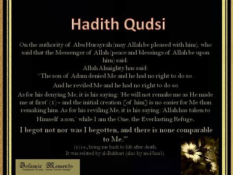 Reflections Muslimahs A Beautiful Hadith Qudsi