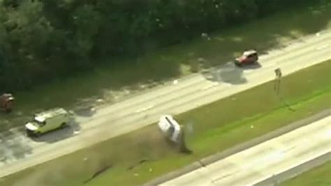 Florida Van Rolls Over Several Times During Police Chase Woman Arrested Fox News