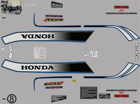 Honda CB 900 F B SC01 Bol DOr 1981 Kit Déco Stickers Beugnies 59216