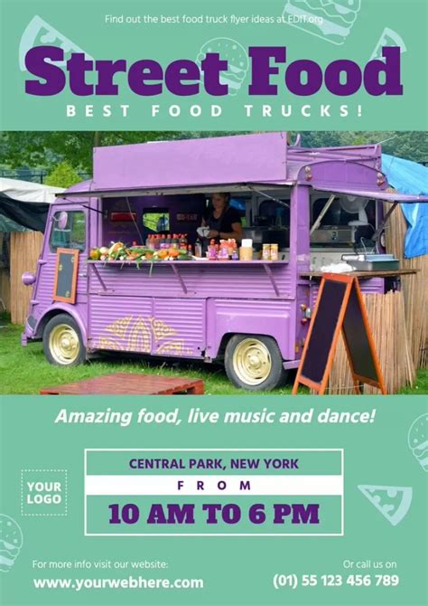 Food Truck Templates To Create Menus Flyers And Posters