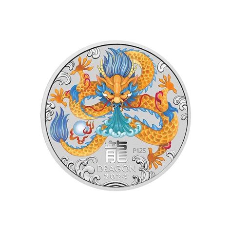 Año del Dragón 2024 Australia 1 Onza Plata Monedas Lamasbolano