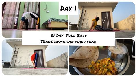 21 Days Full Body Transformation Challenge Weight Loss At Home Healthy Lifestyle Day1 Of 21