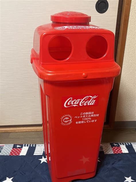 【傷や汚れあり】希少★ コカ・コーラ Coca Cola アンティーク ゴミ箱 ダストボックス ヴィンテージ 空き缶入れ インテリア コカ