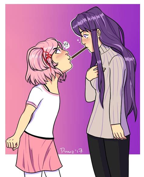 Natsuki X Yuri By Hairidan Literature Club Literature Anime