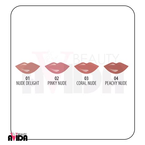 رژ لب مایع براق گلدن رز NUDE LOOK مدل NATURAL SHINE آویدا بیوتی