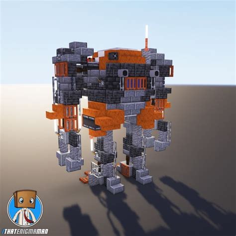 Minecraft Robot Mech The Cretin [theenigmaman] Minecraft Steampunk Minecraft Minecraft