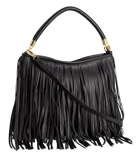 Black Leather Purses With Fringe Paul Smith