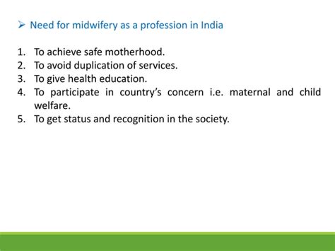 Introduction Of Midwifery And Obstetrical Nursing Ppt