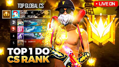 FREE FIRE AO VIVO RUMO AO TOP GLOBAL NO CS RANKED JOGANDO