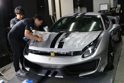 フェラーリ 488ピスタに、stek Dyno Shieldでプロテクションフィルム施工。 │ アクセスエボリューション Access