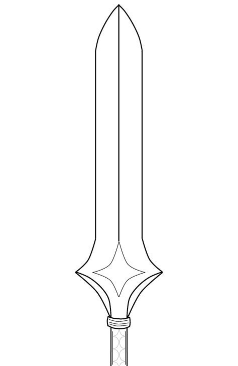 How To Draw A Sword Step By Step