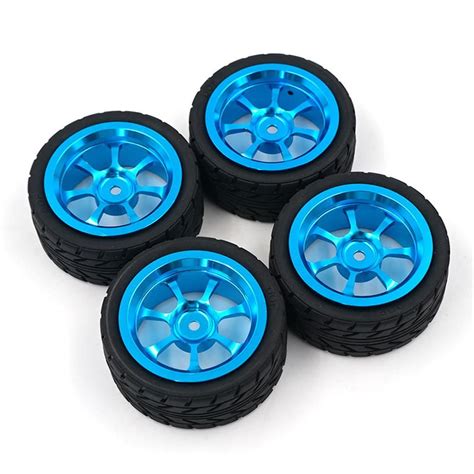 Remote Control Toys 4PCS Rim And Tires With 7mm To 12mm Adapter For 1