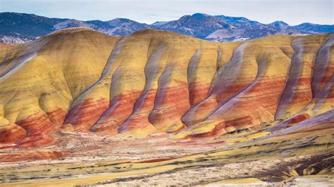 Collines De Painted Hills Dans Le Bassin De La John Day River National