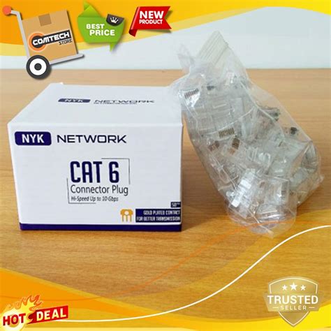 Jual CONNECTOR RJ45 CAT 6 NYK CAT6 ISI 50PCS NYK ORIGINAL NYK