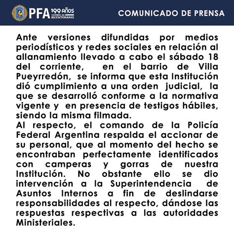 Polic A Federal Argentina On Twitter