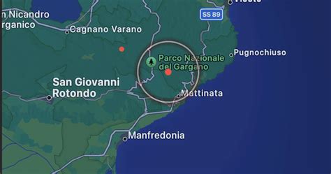 Lieve Scossa Di Terremoto Sul Gargano Il Sisma Allo Scoccare Del