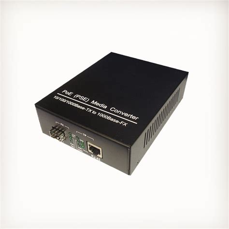 Sfp Slot Based Poe Fiber Media Converter